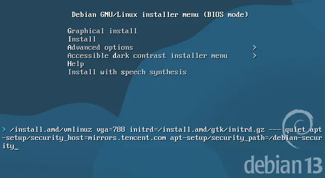 debian install bios set security